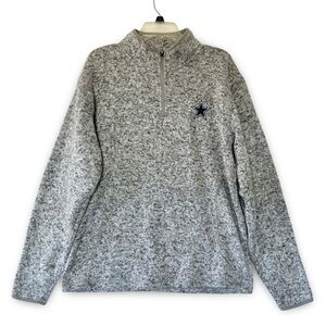 dallas cowboys authentic Men 1/4 Zip pullver fleece sweater shirt